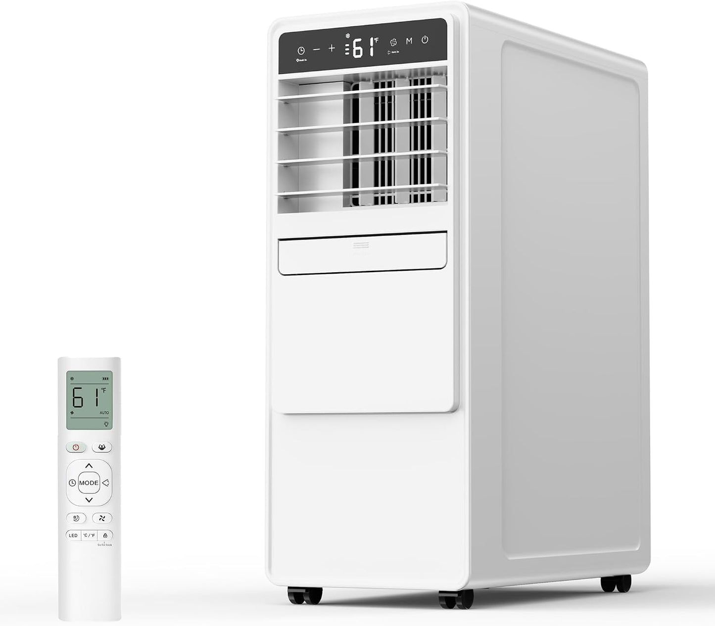 12000 BTU Portable Air Conditioner with Cooling, Fan, Dehumidifier, Sleep Mode & Remote Control