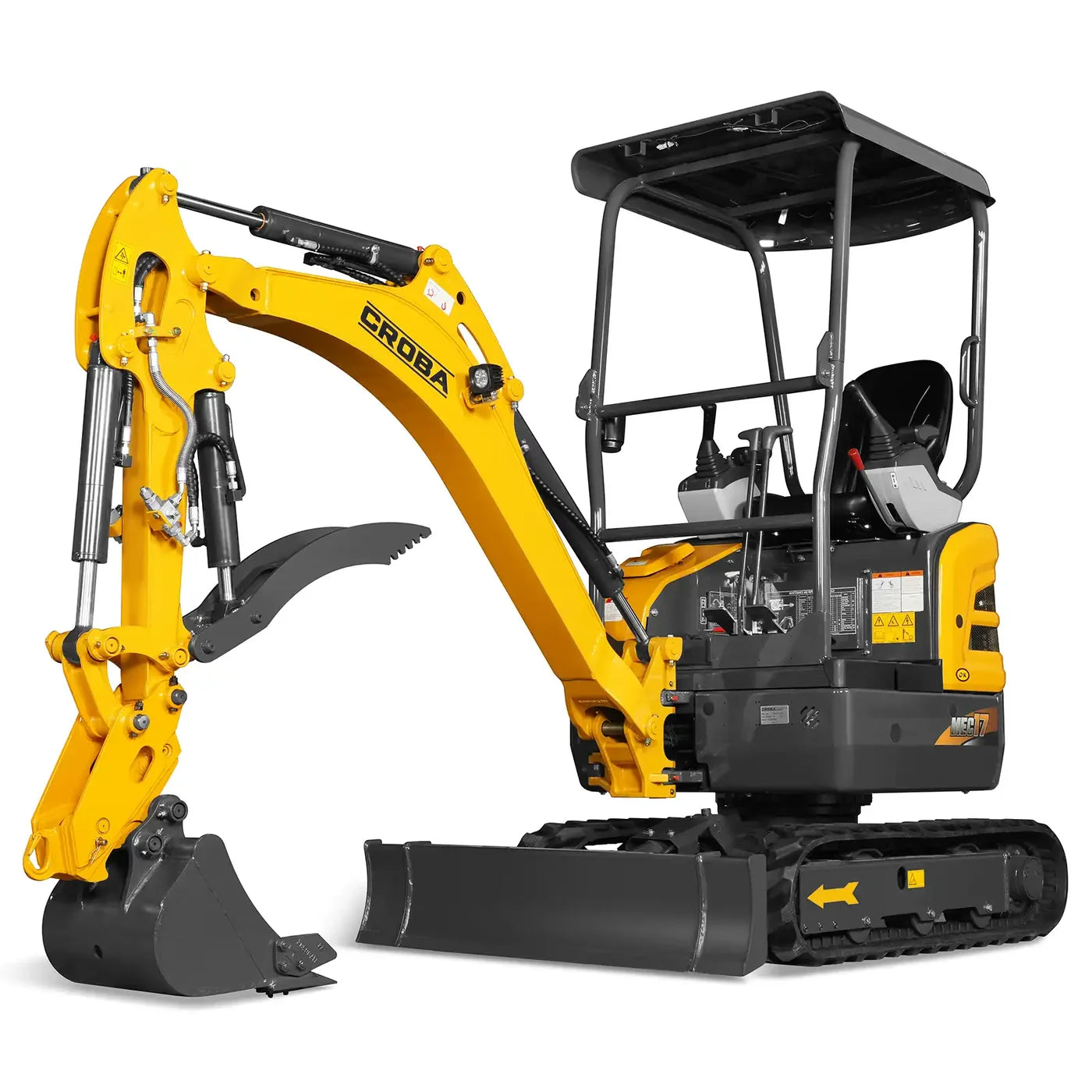 Mini Compact Excavator Kubota D902 Engine, 89” Max. Digging Depth, 4145 LBS Operating Weight, MEC17