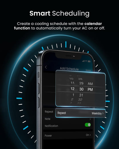 Pro Breeze 4-in-1 Portable Air Conditioner 9000 BTU - Smart Home WiFi, 24 hr Timer, Window Kit, Powerful Air Conditioning