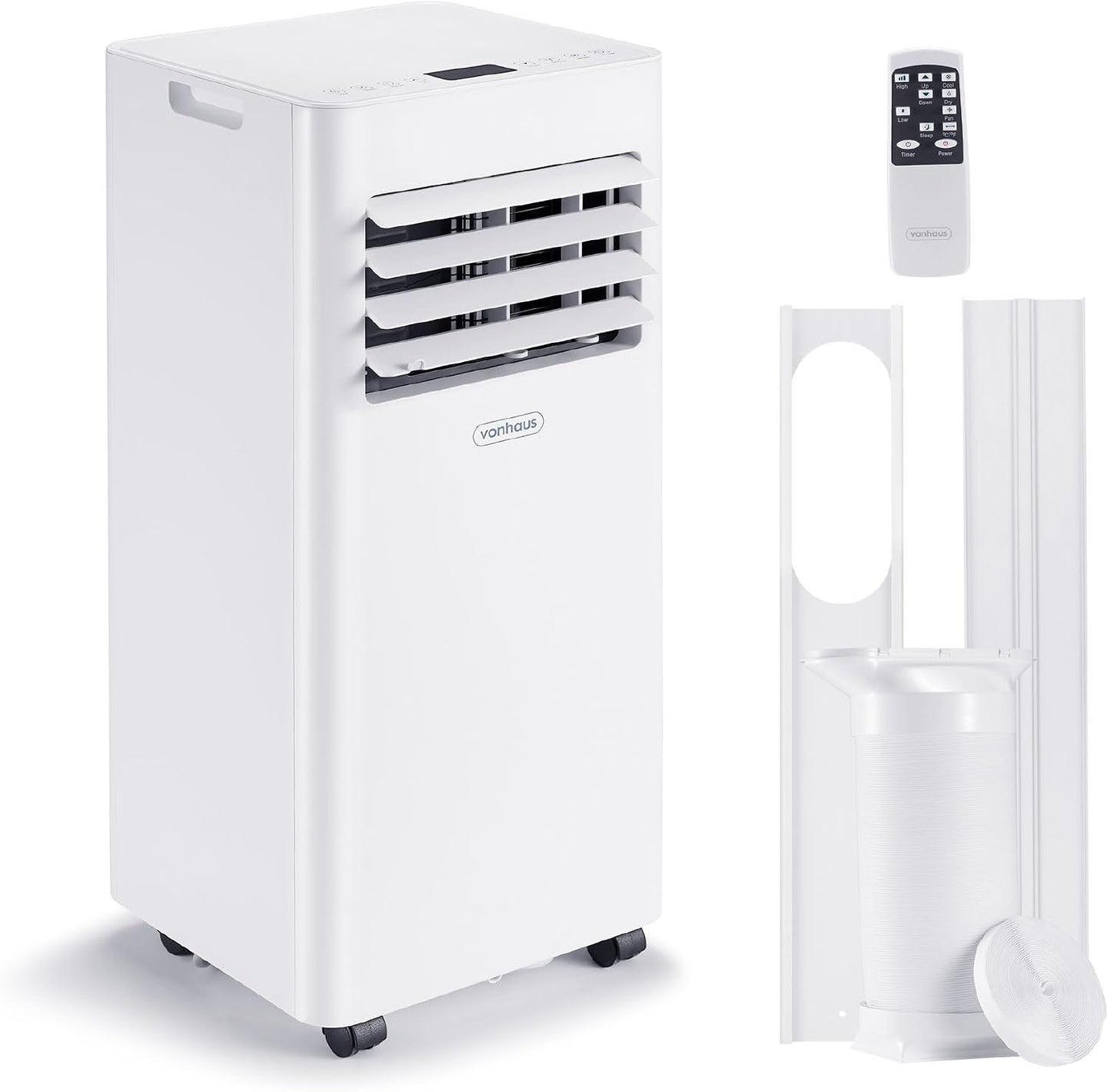 12000 BTU Portable Air Conditioner with WiFi, Cooling, Dehumidifier, Fan, Sleep Mode & Remote Control