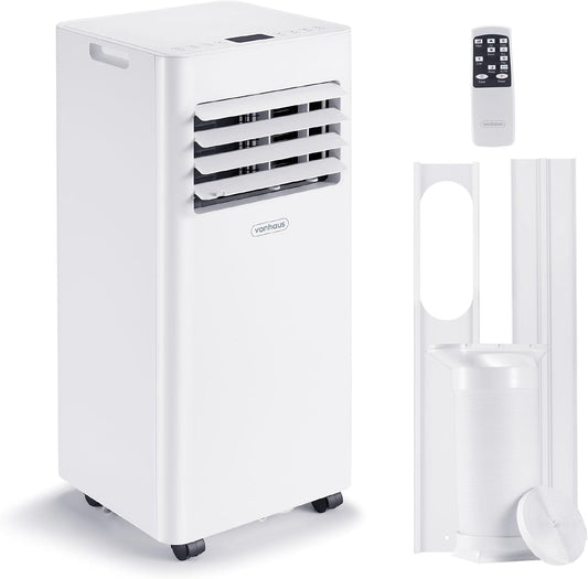 12000 BTU Portable Air Conditioner with WiFi, Cooling, Dehumidifier, Fan, Sleep Mode & Remote Control
