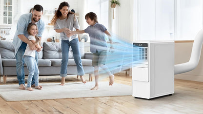 12000 BTU Portable Air Conditioner with Cooling, Fan, Dehumidifier, Sleep Mode & Remote Control