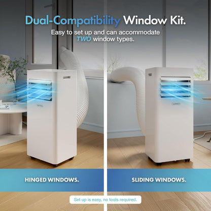 12000 BTU Portable Air Conditioner with WiFi, Cooling, Dehumidifier, Fan, Sleep Mode & Remote Control