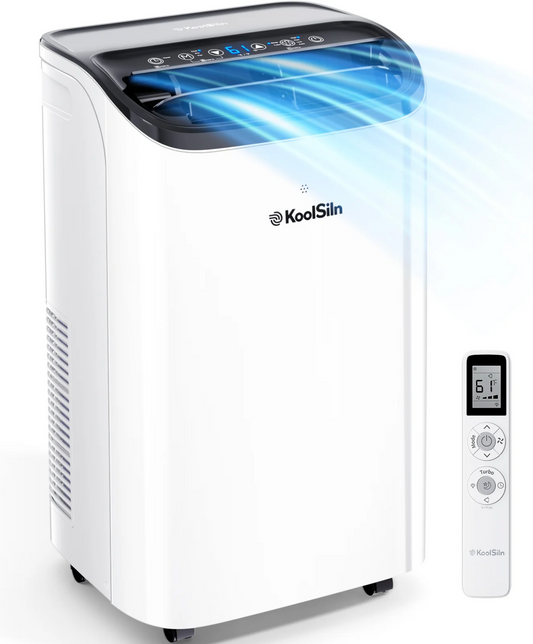 14000 BTU Portable Air Conditioner with Cooling, Dehumidifier, Fan, Sleep Mode & Remote Control